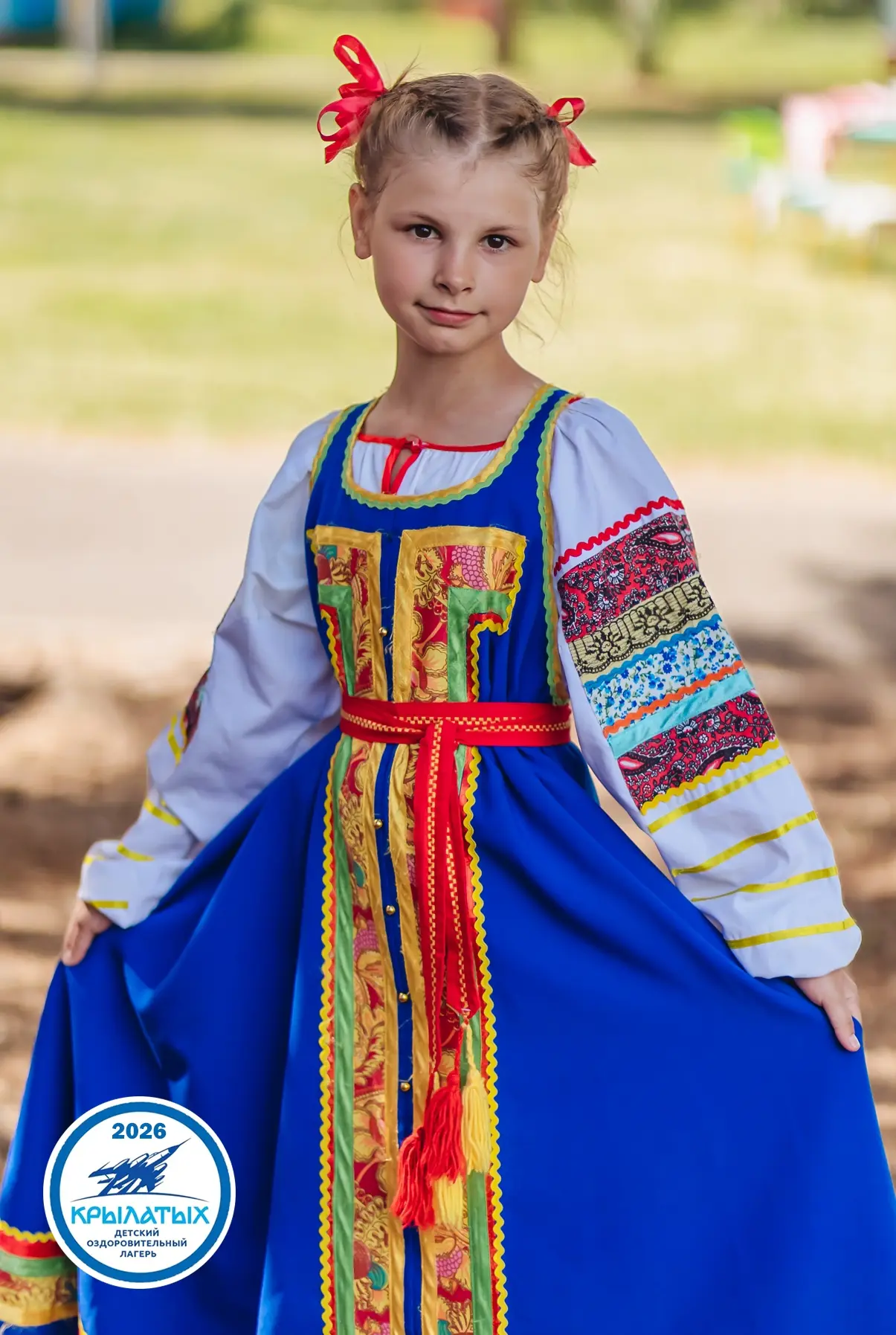 Кристина в русском народном костюме